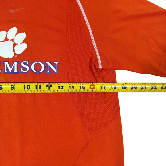 Nike Team Clemson Tigers Performance Shirt Men's Medium Orange NCAA Training - Picture 5 of 7